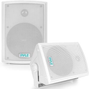 Pyle Home Pyle PDWR63 Dual Waterproof Outdoor Speaker System-6.5 Inch Pair of Weatherproof Wall or Ceiling Mounted White Speakers w/Heavy Duty Grill,Universal Mount-for Use in The Pool,Patio Pyle Home Pyle PDWR63 Dual Waterproof Outdoor Speaker System-6.5 Inch Pair of Weatherproof Wall or Ceiling Mounted White Speakers w/Heavy Duty Grill,Universal Mount-for Use in The Pool,Patio