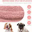Fuzzy Dog Hoodie Dog Sweaters for Large Dogs Soft Double-Sided Plush Fleece Sweater Clothes Coats Hoodie Sherpa Hooded Sweatshirt (Pink-XXL)