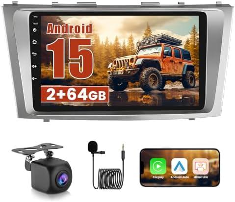 2+64GB Realdio Android 15 Car Stereo for Toyota Camry 2006-2011,  with Wireless Carplay Android Auto, 9 Inch, 26 UI 2 GB+64GB