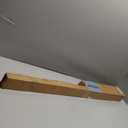 Ivilon Drapery Treatment Window Curtain Rod - Square Design 1 1/8 Rod. 48 to 86 Inch. Black