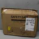 Metal Short Dog Gate - 16.5"-44" Adjustable Extra Wide, 10" Tall Pressure Mount Indoor Pet Gate, Easily Step Over Dog Gates with 3 Extension Kits, Small Puppy Gate for Doorways & Stairs