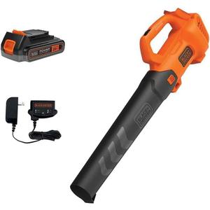 BLACK+DECKER 20V MAX* Cordless Leaf Blower Kit, Axial, Battery and Charger Included (BCBL700D1AEV), Orange