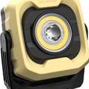 Rechargeable Work Light, 1200LM Magnetic Light with IPX4 Waterproof, 4000mAh Battery Led Work Light, Mechanic Light for Car Repair, Camping, Emergency, 1 Pack