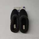 Dearfoams Men’s Brendan Indoor/Outdoor Breathable Memory Foam Clog House Shoe with Wide Widths Slipper 11-12, Black 