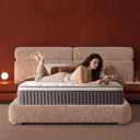 Queen Mattress 12 Inch, Memory Foam Hybrid, Medium Firm | Individual Pocket Spring, Motion Isolation & Lumbar Support, Pressure Relief, Fiberglass-Free