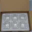 6 Pack Heavy Base Shot Glasses Bulk, 2.2 oz Clear Espresso Square Whiskey Shot Glass Set for , Whiskey, , Espressos, Spirits & Liquors