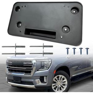 Front Bumper License Plate Frame Bracket Tag Holder Fits for 2021-2024 GMC Yukon Replace 84519625 GM1068253