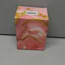 Personalized Gifts Monogrammed Birthday Gifts for Women, Maid of Honor Bachelorette Wedding Christmas Initial Wine Tumbler Makeup Bag Scented Candle Bracelet Set, (Pink,Flower J)