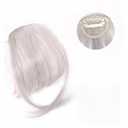 Clip in Bangs Real Hair 2025 New Natural 3D Curved Clip on Bangs for Women Human Hair for Women Fake Bangs for Daily Wear Bangs Hair Clip with Temples Hair Pieces for Hair Clip On (Silver)