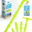 SandShark New Sport Boat Anchor and Jet Ski Anchor. Shallow Water Anchor Pole for Boat and PWC. Sand Anchor Kit for Boat and Kayak Anchor System. Easy Storage, High-Strength ABS (Neon Green Anchor)