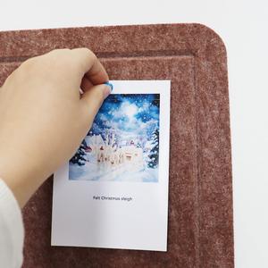 Feltor Felt Bulletin Board, 47"x23" Vision Board Contains 20 Push Pins (Random Color) School Home Wall Acoustic Panel - Cola