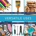 GPI - 13" x 18" - Bulk Pack of 100, 4 Mil Thick, Heavy Duty, Clear Plastic Reclosable Freezer Zip Bags, With White Block for Labeling, Strong & Durable Poly Baggies With Resealable Zipper Top Lock.