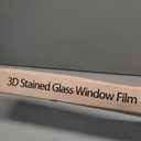 Window Privacy Film, 3D Stained Glass Window Film, 35.4x78.7in