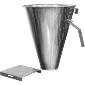 Cabilock Chicken Killing Cone Chicken Plucker, Stainless Steel Killing Restraining Poultry Chicken Processing Cones Funnel Cone for Chicken, Birds & Turkeys Farm Products Up to 1.5KG, 28x23cm