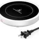 SWEETFULL Coffee Mug Warmer, 36W Electric Coffee Cup Warmer for Desk with 3-Temp Settings Advanced Temperature-Controlled Beverage Warmers Heating Plate for Coffee, Milk, Tea, Candle Wax - White