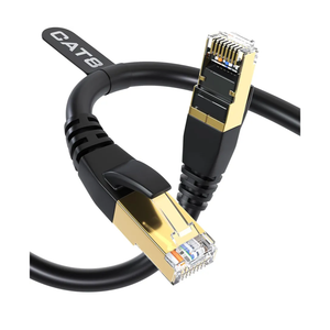 DbillionDa Cat 8 Ethernet Cable 40Gbps 2000MHz, 6FT Heavy-Duty for Indoor/Outdoor Use, High-Speed Wired Internet Cable, Gold-Plated RJ45, Weatherproof & UV Resistant for Gaming, PC, Router, Modem