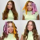 40pcs Heatless Spiral Hair Curlers for Long Hair - Heatless Curls Overnight 22inch Magic Hair Rollers No Heat Curlers for Women Kids