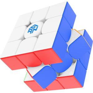 Speed Cube 3x3x3 - Moyu Meilong 3C, Stickerless Magic Cube 3x3, Fast Smooth Turning Vivid Colour 3D Puzzle Brain Toy Travel Games, Turns Quicker Than Original