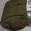 Gihuo Snow Pants Womens Winter Windproof Down Pants Warm Outdoor Ski Pants Padded Loose Ultralight Warm Trousers (Large, Army)