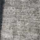 Area Rugs 2,5 x 8 for Living Room Bedroom, Grey Washable Rug, Vintage Retro Boho Rug, Non Slip & Low Pile Faux Wool Thin Carpet for Indoor Dining Room, Dorm and Kids Room(Taupe/Grey, 2, 5 x 8