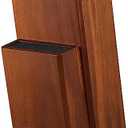 ENOKING Universal Knife Block without Knives, Acacia Wood Knife Holder/Knife Organizer with Removable Plastic Bristles for Kitchen Counter Knife Storage Rack: Home & Kitchen