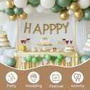 Babenest Over The Table Rod Stand with Clamps Adjustable 47"-98'' Length 10"-40" Height, Metal Flower Hanging Table Arch Stand for Birthday Wedding Party Baby Shower Halloween Christmas Decor (Gold)