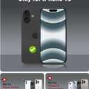 OTOFLY Compatible with iPhone 16 Case, Compatible with MagSafe, Shockproof Magnetic Silicone Case for iPhone 16,[Military Grade Protection] [2 Pack Screen Protectors], Peach Fuzz