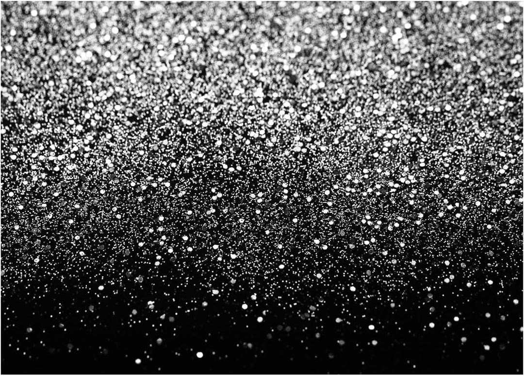 WOLADA Black and Silver Backdrop Silver Glitter Backdrop for Photography Wedding Birthday Baby Shower Party Photo Studio 10x8FT FW18