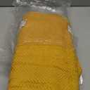 sense gnosis Yellow Bath Towels Set of 2 Striped Weave 100% Terry Cotton Towel Super Soft Highly Absorbent Bath Towel for Bathroom 27" X 55"