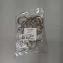 Ivilon Drapery Eyelet Curtain Rings - 1.7" Ring for Curtain Hook Pins, Set of 14 - Warm Gold (Set of 14 (1.7"), Warm Gold)