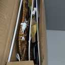 Prsildan Christmas Lighted Decoration 25" x 44" Reindeer, 50 Lights Christmas Reindeer with Sleigh & Gift Boxes, Light up Decorations for Indoor Outdoor Home Kitchen Yard Garden Holiday Party