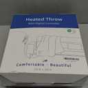 Heated Blanket Throw Size Fast Warming Heating Electric Throw Blanket with 6 Heat Settings & 4 Hours Auto-Off, Ideal Gift for Her, 50"x60", Sage Green