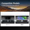 10.25 Inch Touch Screen for BMW 5 Series F10 F11 (2011-2012) CIC System, Wireless CarPlay & Android Auto, Factory Car Radio Upgrade, Original Stereo Amplifier Retained