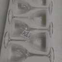 Vintage Art Deco Nick and Nora Cocktail Glasses, 5 oz Crystal Ribbed Cocktail Glassware for Drinking Classic Gin, Whiskey, Bar Drinks (Set of 6)