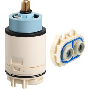 Dreyoo Single Function Pressure Balance Cartridge Replacement for RP70538/RP73625, Shower Cartridge Compatible with Peerless/Delta Single Handle Tub/Showers Faucet (Check Valve Included) (1 Pack)