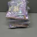 10 x Hiroyuki Iridescent Makeup Bag, 14 inches Cosmetic Bag, Large Capacity Travel Pouch (Hair, purple)