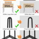 Hairpin Table Legs 28 inch – Set of 4 Metal Desk Legs Industrial Style Heavy Duty Steel Furniture Leg with Feet Protectors for Coffee Table/Side Tables/End Table/Nightstands/Bench/Stool DIY (Black)