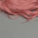 AGO Pink Wigs Short Wavy Hair Pastel Bob Wig with Bangs Shoulder Length Synthetic Hair for Women Girl Colorful Cosplay Wig Synthetic Heat Resistant Fiber for Daily Party Halloween Use(313#Pink)