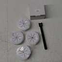 4 Pack Cord Hider for Wall Mounted TV, 2-3/8"(60mm Hole) Cord Hider for TV Wall, in Wall Cable Management Kit, Includes 4 Pass Throughs, 1 Hole Saw Drill Attachment & 10 Cable Ties for Easy Install