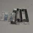 Ravinte 3 Pack 4 Inch Kitchen Square Cabinet Handles Matte Black Cabinet Pulls Black Drawer Pulls Cupboard Hardware Kitchen Handles (4-1/2 Inch (4 Inch Hole Center))