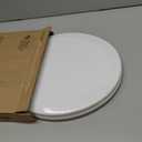 BEMIS 500EC 390 Toilet Seat with Easy Clean & Change Hinges, 1 Pack Round, Cotton White