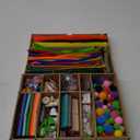 Dan&Darci Arts and Crafts Vault - Craft Supplies Kit in a Box for Kids Ages 4 5 6 7 8 9 10 11 & 12 Year Old Girls & Boys - Crafting Set Kits - Gift Ideas for Kid Art Activity Gifts