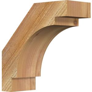 Ekena Millwork BRC04X10X10MRC00RWR 4"W x 10"D x 10"H Merced Rough Sawn Knee Brace, Western Red Cedar