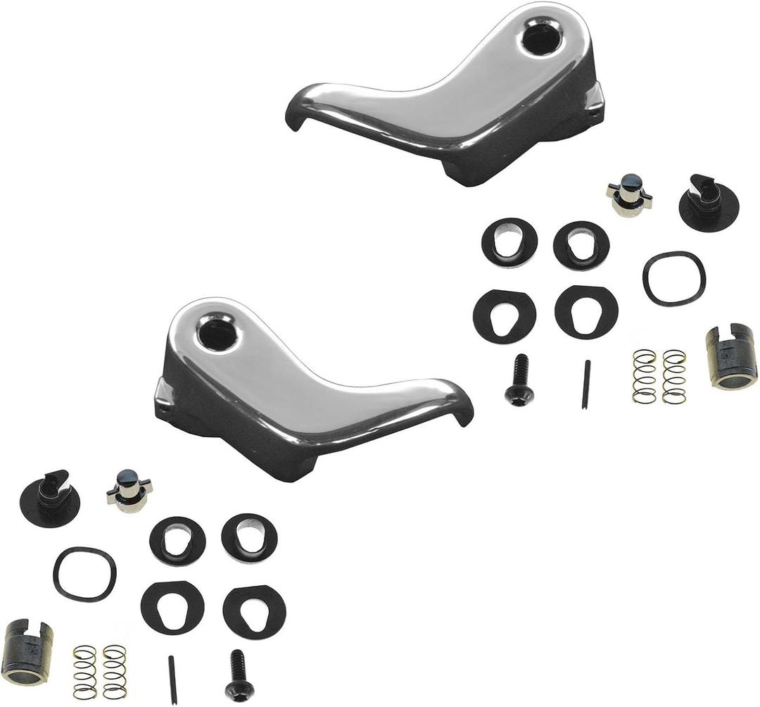 TRQ Front Driver and Passenger Side Vent Window Crank Handle Compatible with 1980-86 Chevy GMC C/K 20 30 2500 3500 1975-93 Chevy GMC G10 G20 G30 Van 1980-91 3500 P30