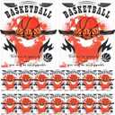 Yinkin 16 Pcs Basketball Team Gifts for Girls Team Boys Bracelet Basketball Accessories Sport Party Favors Charms Jewelry Gifts Bracelet Toys with Motivational Card Gift Bulk