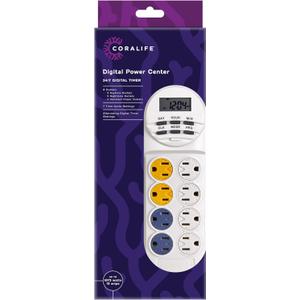 Coralife Aquarium Fish Tank 8-Outlet 24/7 Digital Power Center Timer (1875 W / 10.25 IN)