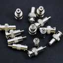 BNC to RCA Adapter Connectors Kit - 30 Pcs Coaxial Cable Connectors Assortment - Male & Female BNC to RCA