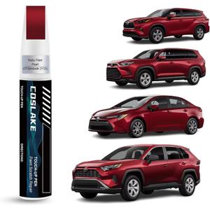 Car Touch Up Paint(Ruby Flare Pearl(3T3(Include 2YD))) for Toyota, Car Paint Scratch Repair Kit, Quick & Easy Solution to Repair, 2 in 1 Scratch Remover Pen with Color-Matched