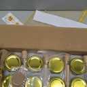 Ahhute Honey Jar, Mini Honey Jars with Dipper, Glass Honey Pot Baby Shower Favors, Party Favors & Wedding Favors, Hexagon Honey Container with Lid, Bee Charms, Fabric Ribbons and Bags, 20 Pack 1.5oz