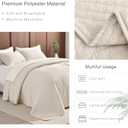 Masaca Oversized King Bedspread 128"x120",Wheat King Quilt Bedding Set Oversized,3 Pieces Soft Lightweight Extra Large Farmhouse Bedspread & Coverlet Sets, Oversized King Plus 128x120